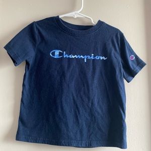 Champion Boys Short Sleeve Logo Tee Shirt